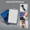 RFID Blocking Wallet Minimalist Slim Card Holder for Magsafe with Adjustable Stand, Metal Pop Up Magnetic Walletfor Men TOYFID-1